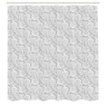 thumbnail image 3 of Ambesonne Grey Shower Curtain, Vintage Flowers, 69"Wx84"L, Pale Green, 3 of 5