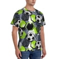 thumbnail image 2 of Vsdgher Football Print Men's Dry Fit Mesh Athletic Shirts Moisture Wicking Tennis T-Shirt Tops, 2 of 9