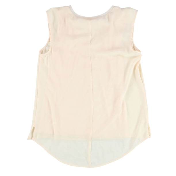 bar III Blusa con cuello en V para mujer, rosa, extra pequeña