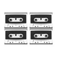 thumbnail image 2 of MKHERT Funny Silhouette Of Audio Cassette Tapes Placemats Table Mats for Dining Room Kitchen Table Decoration 12x18 inch,Set of 4, 2 of 4