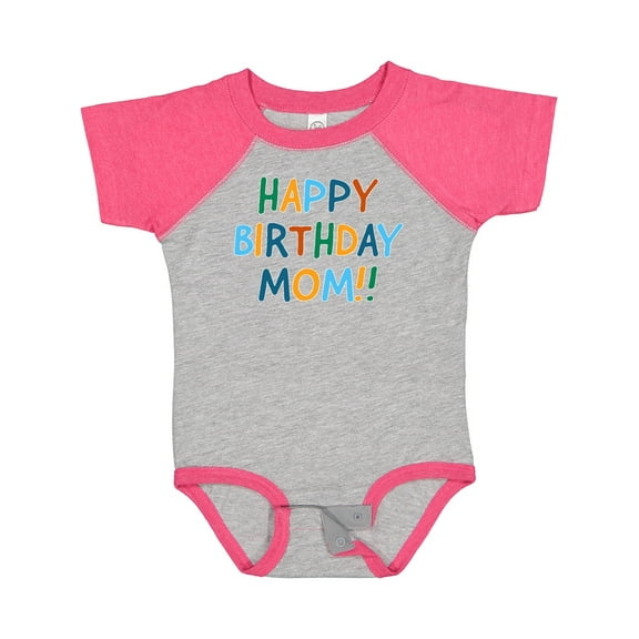 Inktastic Happy Birthday Mom Boys or Girls Baby Bodysuit