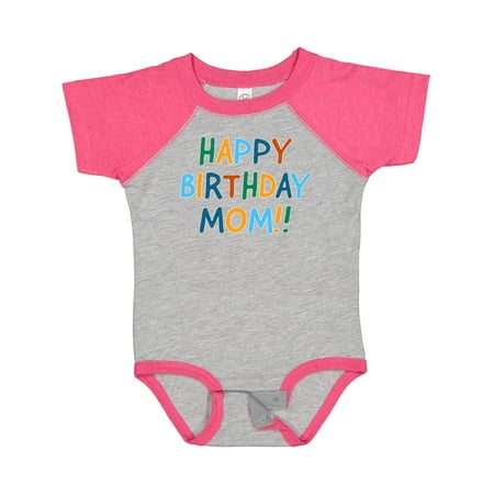 

Inktastic Happy Birthday Mom!! Gift Baby Boy or Baby Girl Bodysuit