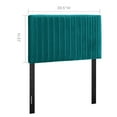 thumbnail image 4 of Modway Keira Velvet Upholstered Twin Headboard in Teal, 4 of 7