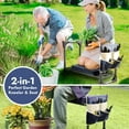 thumbnail image 5 of Vouskking Upgrate Foldable Garden Kneeler and Seat, Thicker Wider Softer Garden kneeler with Strap , 350lbs Capacity, Gardening Gift for Women and Men, 5 of 6