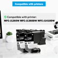 thumbnail image 2 of TONTINTA LC501 LC501BK Compatible Ink Cartridges Standard Capacity 250 Pages 2 Blacks for MFC-J1260W MFC-J1360DW MFC-J1410DW Printers, 2 of 6