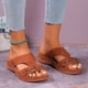 thumbnail image 4 of MKLEKYY Sandalias deportivas de Verano Nuevas Con Tacón de Boca de Pez y Pendiente, Estilo Retro, Con Tres Flores, Suela No Blanda para Mujer, 4 of 4