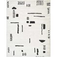 thumbnail image 3 of Hauteloom Winda Hallway, Kitchen Runner Rug - Farmhouse - High Pile - Ivory, Black - 2'7" x 7'3", 3 of 9