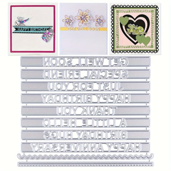 Lapoo troqueles de corte de metal 11,5 x 8,9 cm para scrapbooking y manualidades DIY