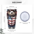 thumbnail image 4 of Fuzoiu Patriotic Boxing Bear Art Print 20oz Tumbler, Stainless Steel Vacuum Insulated Car Cup, Insulated Coffee Mug,Travel Mug with Lid,Thermal Cup for Outdoor-Straw Two-piece Set, 4 of 8