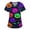 Dark Purple, variant on Halloween Scrub Tops Women Happy Funny Spider Graphic Short Sleeve V Neck Scrub Shirts Spooky Novelty Holiday Uniform Shirts with Pockets Yellow 3XL