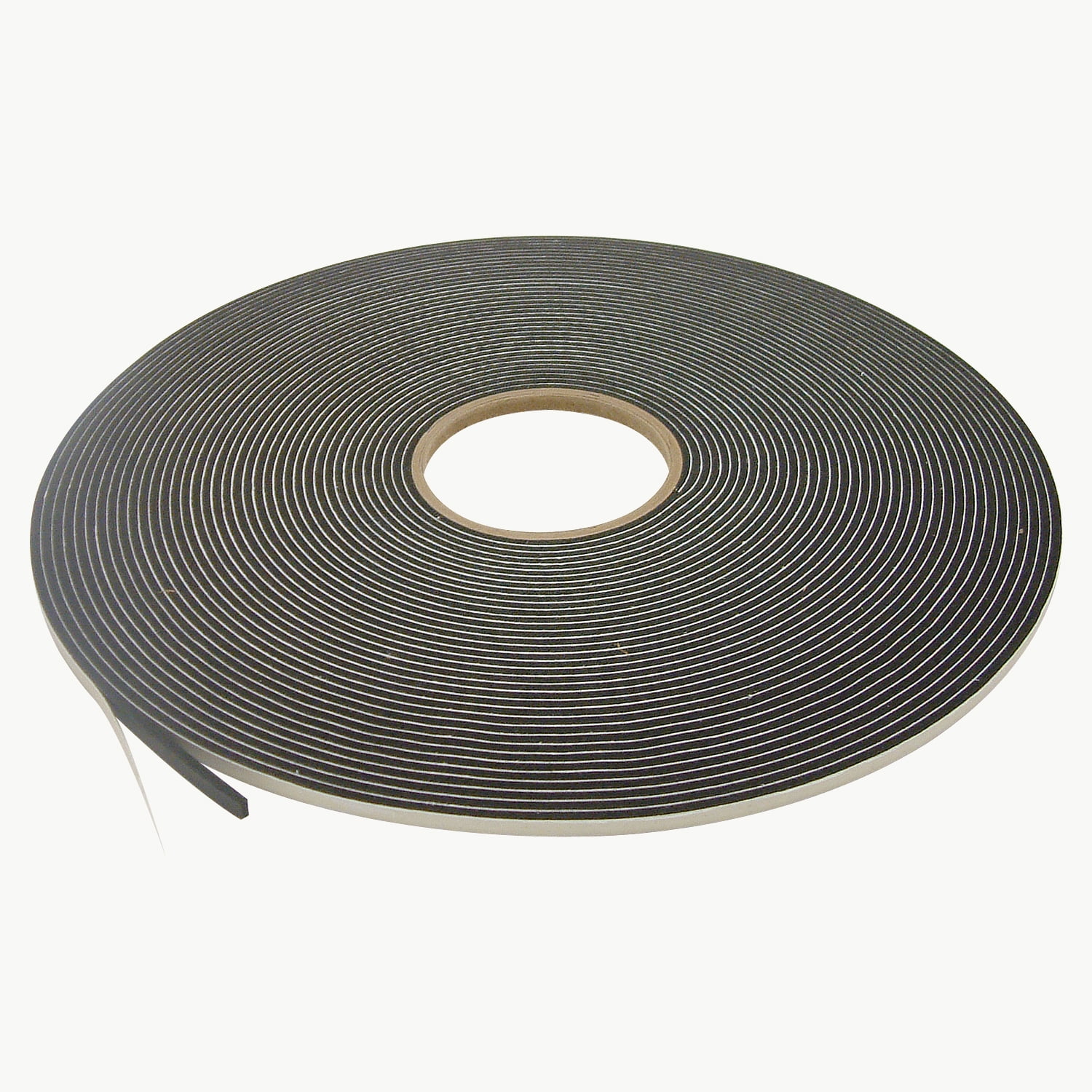 x 35 ft. JVCC SCF-01 Single Coated PVC Foam Tape: 1/4 in Black thick x 1/2 in 