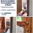 thumbnail image 4 of Adjustable Strike Plate for Exterior Doors - Large Hole for Deadbolts and Electronic Locks - Home and Rental Security Strike Plate - Smooth Lock Every Time - Property Managers Favorite - 1 x 2.25 in, 4 of 5