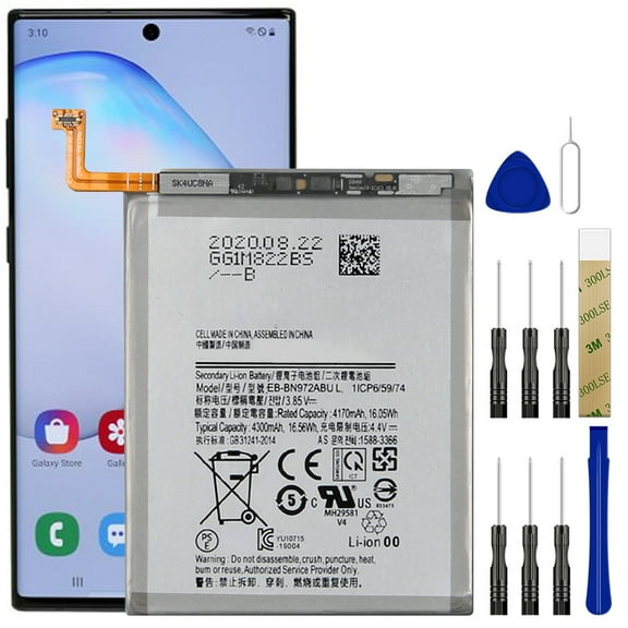 Replacement Battery EB-BN972ABU for Samsung Galaxy Note10  Plus 5G N976U SM-N976U Tool