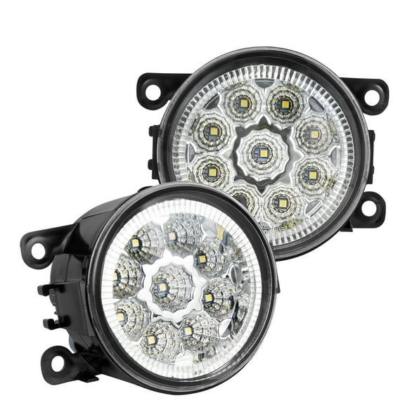 Pair Bumper 9LED Fog Light Driving Lamp L&R For TOYOTA Venza 2009-2015