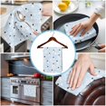 thumbnail image 3 of Light Blue Christmas Kitchen Towels Set of 2, Water Absorbent Dish Towel, Xmas Snowflake Snowman Decorative Hand Towels - Quick Drying Cloth for Cooking Baking, 18x28 Inch, 3 of 8