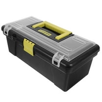 OUNONA 2pcs Heavy Duty Plastic Tool Box Household Tools Organizer Storage Box with Handle