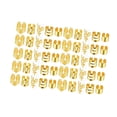 thumbnail image 2 of Pinzas para trenzas, cuentas para rastas, anillos ajustables para el cabello, accesorios para rastas, joyería para trenzas de cabello para carnaval, Oro 50 piezas, 2 of 8