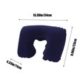 thumbnail image 3 of Kchsji Comfortable Travel Neck Pillow PVC Flocked U Shaped Cushion for Aviation, Outdoor, Home Use, Portable Cervical Support Pillow with Soft Velour Cover, Inflatable, Lightweight for Travel, 3 of 6