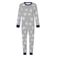 thumbnail image 5 of Tnhcen Men's Christmas Printed Pajamas 2-Piece Set, Long Sleeve Crew Neck Top & Pants Holiday Sleepwear Fleece Cozy Home Wear S-2XL Men's Festive Loungewear, 5 of 5