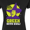 thumbnail image 3 of The Wizard of Oz - Green With Evil - Juniors Fitted Graphic T-Shirt, 3 of 5