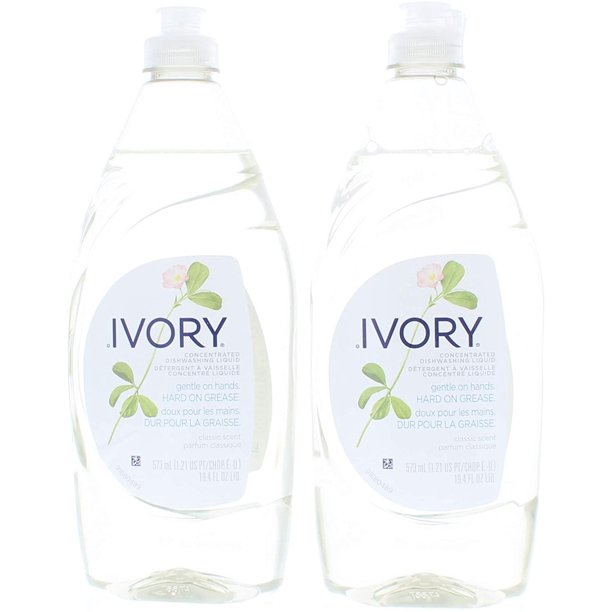 2 Pk. Ivory Classic Scent Dishwashing Liquid Dish Soap 19.4 Fl. Oz (38.