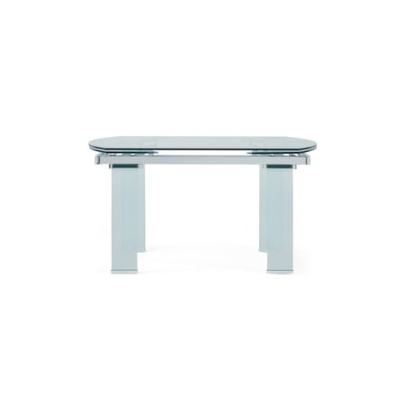 Global Furniture USA Clear Extendable Dining Table
