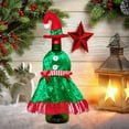 thumbnail image 5 of Christmas Wine Bottle Cover, Christmas Wine Bottle Cover Dress Clothes Set ,Handmade Wine Bottle Decorative Covers ,Wine Bottle Gift for Christmas Decorations Xmas Party Dinner Holiday Table Decor, 5 of 7
