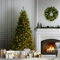 thumbnail image 3 of National Tree Company 7 ft Pre-Lit North Valley Spruce Artificial Christmas Tree, 500 Clear Lights, 1,096 Tips, Includes Stand, Green, 3 of 8