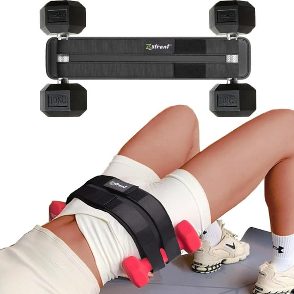 Hip Thrust Barbell Pad Belt for Gym, Fitness Booty Support Cushion for Squats and Pilates,Black