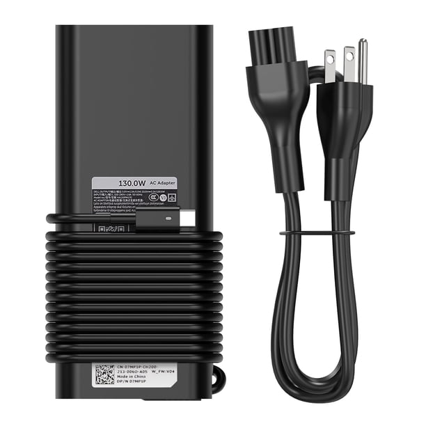 Cargador de portátil USB C tipo C 130W para Dell Xps 17, Precision