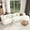 Beige, variant on 132" Modern Sectional Sofa with Curved Design, 2-Piece Chenille Modular Couch with 4 Pillows, Large Sponge Modular Sofa for Living Room, Beige