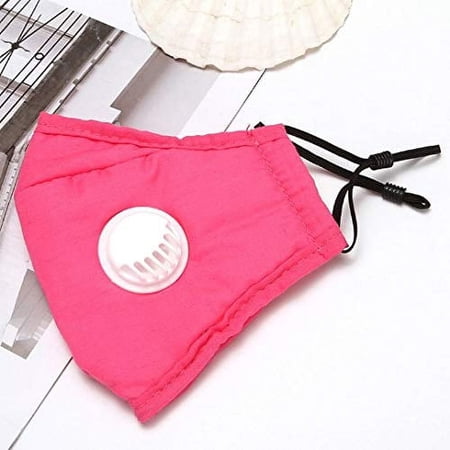 ASA TECHMED Face Shield Balaclava Mask w/ Filter Included – Breathable Mouth Cover, Pink, 2 Pack