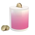 thumbnail image 2 of Ombre Piggy Bank, Dreamy Love Dreamy Inspired Girly Colorful Modern Design Digital Modern Art Print, Ceramic Coin Bank Money Box for Cash Saving, 3.6" X 3.2", Pink White, by Ambesonne, 2 of 4