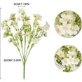 thumbnail image 2 of Artificial Baby Breath Flowers with 175 Flower Heads 5 Bouquets Fake Gypsophila Silk Flowers for Home Indoor Outdoor Wedding Party Floral Arrangement Table Vase Decoration (Champagne), 2 of 5