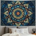 thumbnail image 2 of WYYP  Boho Mandala Tapestry Aesthetic Wall Hanging Psychedelic Hippie Butterfly Tapestries Vintage Wall Art Home Decor for Bedroom,Living Room,Dorm(Green) 50x40inch, 2 of 6