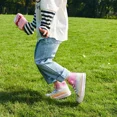 thumbnail image 6 of FUNCOO PLUS Toddler Kids Sneakers Girls High Top Canvas Shoes, Ombre, Size 3, 6 of 6