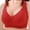 Red, variant on Agkizg Solid Color Wireless Jelly Bra Push Up Breathable Soft Comfortable Everyday Wear Bralette (Women's or Women's Plus)