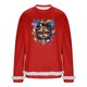 thumbnail image 3 of RKSTN Men's Carnival Party Sweatshirts Oversized Crew Neck Carnival Graphic Print Versatile Fleece Sweatshirt Mens Casual Round Neck Relaxed Fits Comfy Pullover Sweatshirt Top Fall Winter Clothes, 3 of 7