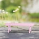 thumbnail image 3 of Mini 1:12 casa de muebles BJD muñeca paisaje banco modelo calle decoración juguetes para niños escritorio rosa, 3 of 8