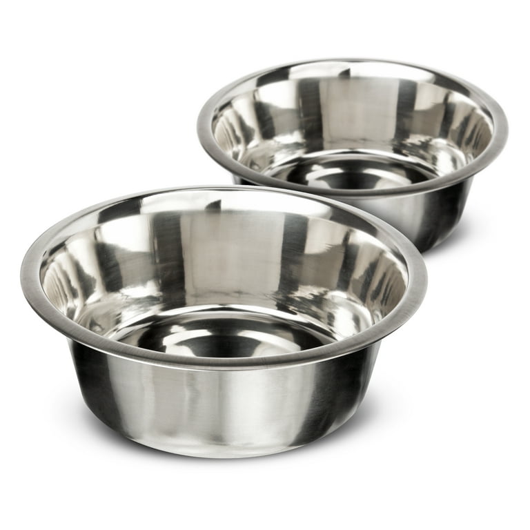 Neater Pet Brands Stainless Steel Dog and Cat Bowls - Extra Large Metal Food and Water Dish (12 Cup)