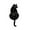 B, variant on Wall Clock, Silent Sweep Living Room Clock, Acrylic Cute Shape Wall Decor Quartz Timepiece Home Decoration