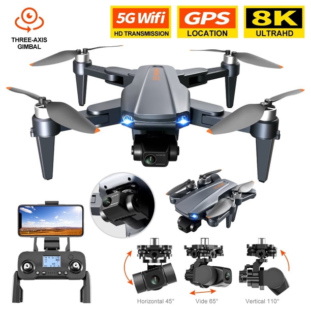 New RG106 Drone 8K HD Dual Camera 3 Axis Brushless Drone 5G GPS Return Home 3000Meters Flying Foldable Quadcopter Drone Toy heqiyong toy