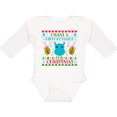 thumbnail image 3 of Inktastic I Want a Hippopotamus for Christmas Cute Ugly Sweater Boys or Girls Long Sleeve Baby Bodysuit, 3 of 5