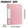 thumbnail image 3 of ZZyuan Staple Free Clip Binder Punchless Clamp Binder Staple Free Clip Binder Set Clamp Folder Punchless Paper with Double Metal Clip Documents File, 3 of 5