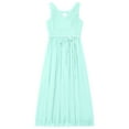 thumbnail image 3 of Manyakai Girls' Chiffon Dress Beaded Wedding Junior Bridesmaid Dance Party Prom Mint Green 14, 3 of 5