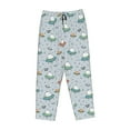 thumbnail image 4 of Naloa Spaceship Print Women’s Ultra-Soft Comfy Pajama Lounge Pants with Pockets & Drawstring, 4 of 8