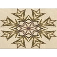 thumbnail image 1 of Ahgly Company Indoor Rectangle Patterned Vanilla Gold Area Rugs, 5' x 7', 1 of 6