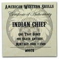 thumbnail image 4 of 1 oz Silver Antique Round - Western Skulls (Indian Chief), 4 of 4