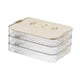 thumbnail image 2 of Organizador de albóndigas, recipiente para almacenar alimentos, bandeja de congelación, multiusos, portátil 3 capas, 2 of 8