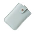 thumbnail image 1 of Card Stackable Pull-Out Card Holder Multi-Card Slots Credit Card Holder PU Leather Pocket Business Card Holder with Snap Buttons, 1 of 7